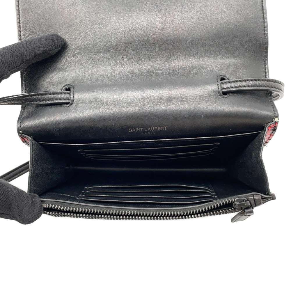 Saint Laurent Python Black Shoulder Bag Paris - image 5